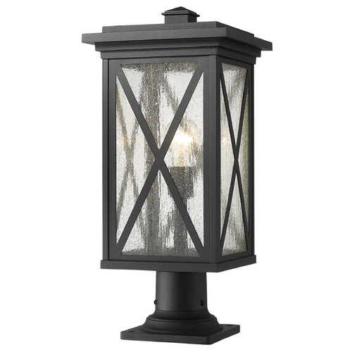 Z-Lite Brookside Black Post Light by Z-Lite 583PHBR-533PM-BK