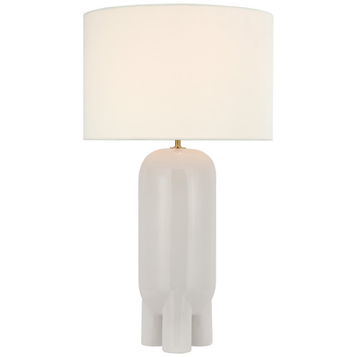 Visual Comfort Signature Collection Kelly Wearstler Chalon Table Lamp in New White by Visual Comfort Signature KW3664NWTL