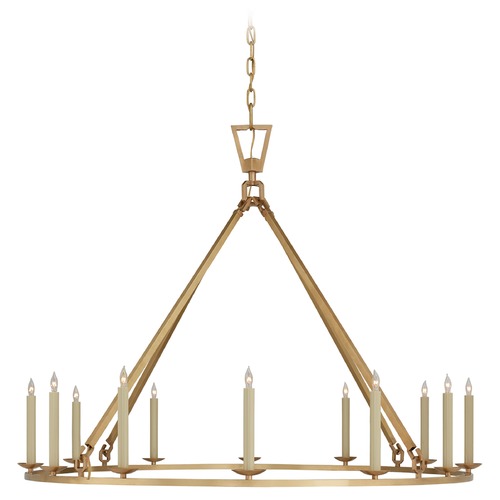 Visual Comfort Signature Collection Chapman & Myers Darlana X-Large Chandelier in Brass by Visual Comfort Signature CHC5173AB