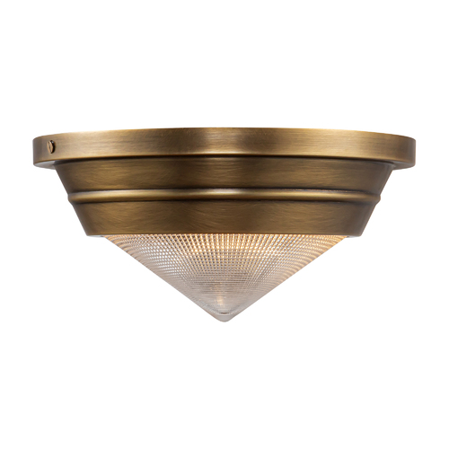 Willard 10-Inch Flush Mount in Vintage Brass by Alora Lighting