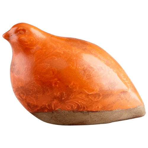 Partridge I Orange Sculpture by Cyan Design