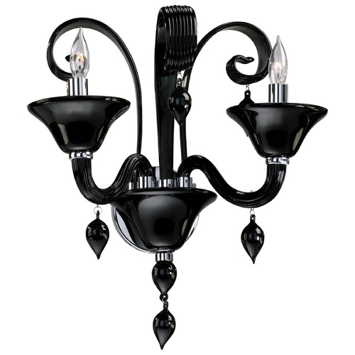 Cyan Design Treviso Chrome with Black Sconce