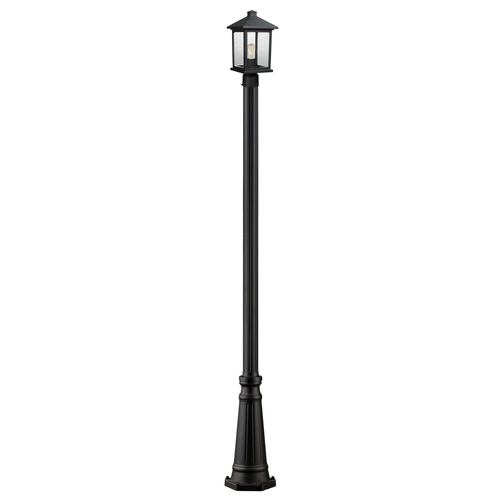 Portland Black Post Light by Z-Lite