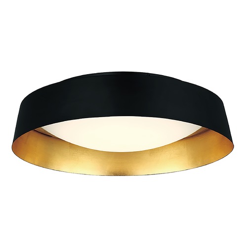 Gilt 18-Inch LED Flush Mount in Gold Leaf & Bronze by Modern Forms