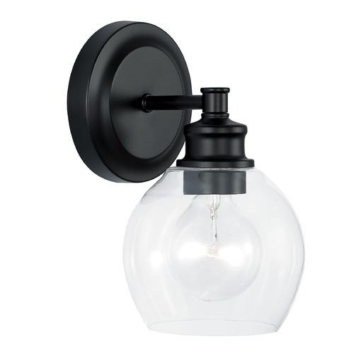 Capital Lighting Mid Century Wall Sconce in Matte Black by Capital Lighting 621111MB-426