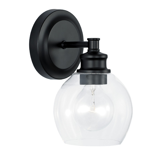 Mid Century Wall Sconce in Matte Black by Capital Lighting