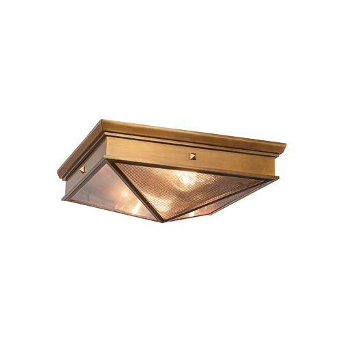 Cairo Indoor Flush Mount in Vintage Brass by Alora Lighting