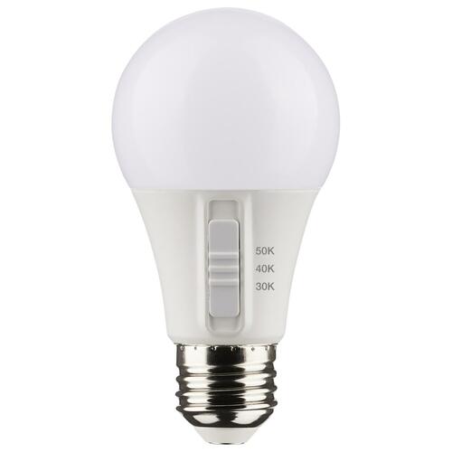 Satco Lighting 6W A19 3CCT Medium Base LED Light Bulb 4-Pack by Satco Lighting S11774