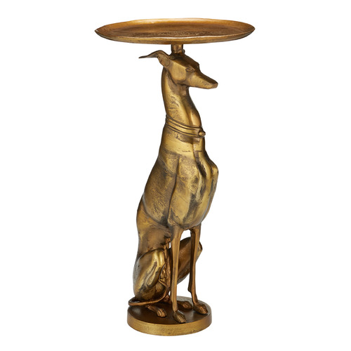 Currey and Company Lighting Currey and Company Ballyregan Antique Brass Accent Table 4000-0239