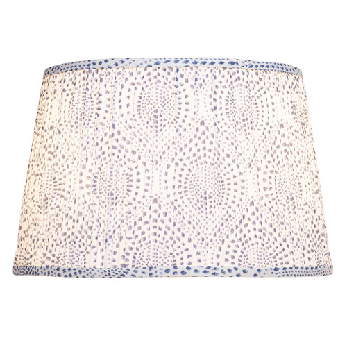 Blue / Ivory Empire Lamp Shade with Spider Assembly