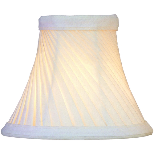 Pleated Eggshell Bell Lamp Shade with Clip-On Assembly by Lite Source Lighting
