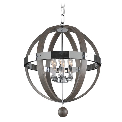 Kalco Lighting Sharlow Chrome Pendant by Kalco Lighting 300483CH