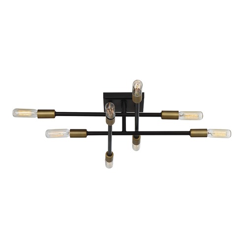Lyrique Semi-Flush Mount in Bronze & Brass by Savoy House