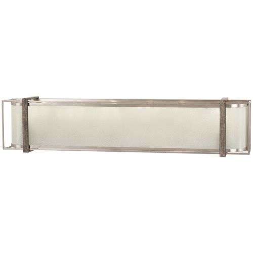 Tyson's Gate Brushed Nickel with Shale Wood Bathroom Light by Minka Lavery