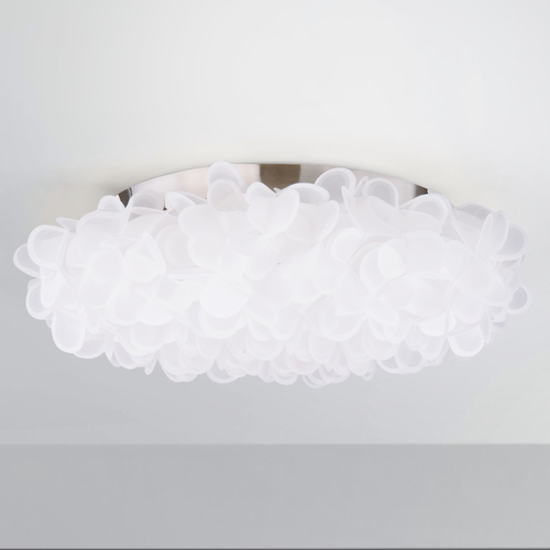 Fluffy 22-Inch LED Flush Mount in Brushed Nickel by Modern Forms