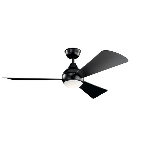 Sola 54-Inch Satin Black LED Fan by Kichler Lighting