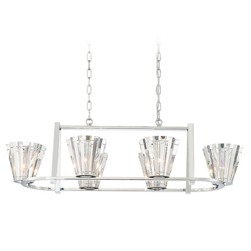 Ricca 45-Inch Chrome Linear Light by Eurofase Lighting