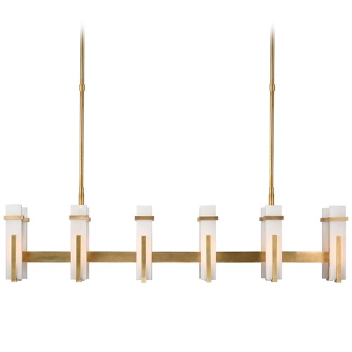 Ian K. Fowler Malik Linear Chandelier in Brass by Visual Comfort Signature