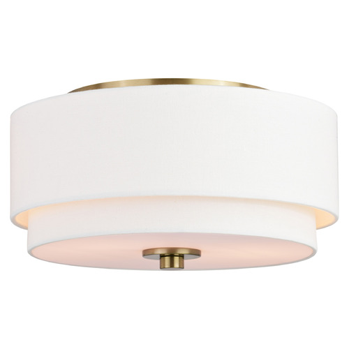 Vaxcel Lighting Burnaby Matte Brass Flushmount Light