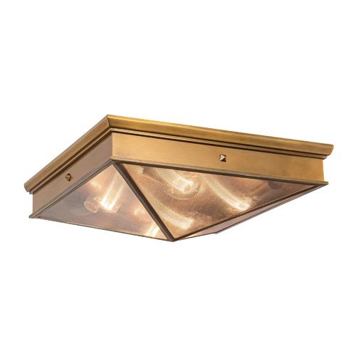 Cairo Indoor Flush Mount in Vintage Brass by Alora Lighting