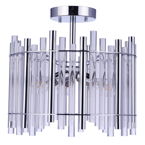 Craftmade Lighting Reveal Chrome Semi-Flushmount Light