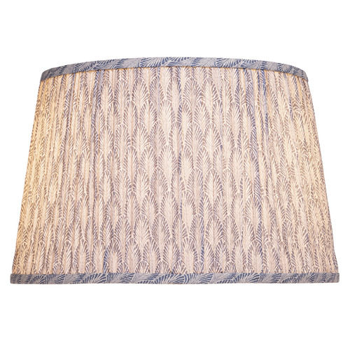 Blue / Ivory Empire Lamp Shade with Spider Assembly