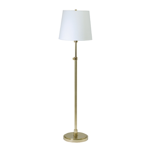 Club Floor Lamp in Raw Brass by House of Troy Lighting