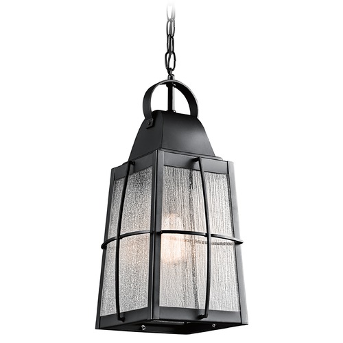 Tolerand 19.75-Inch Textured Black Outdoor Hanging Light by Kichler Lighting