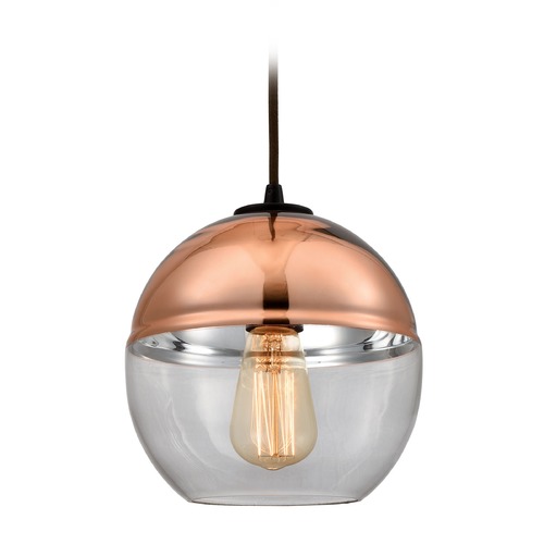 Elk Lighting Elk Lighting Revelo Oil Rubbed Bronze Mini-Pendant Light with Globe Shade 10490/1