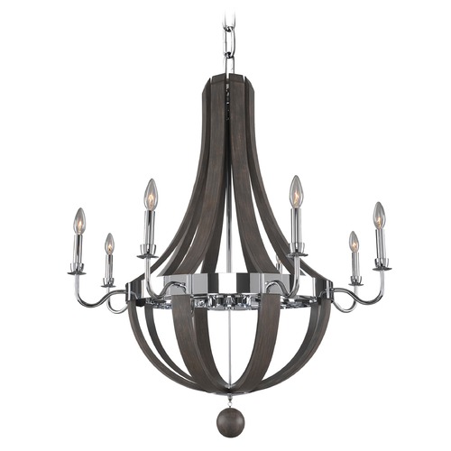 Sharlow Chrome Chandelier by Kalco Lighting