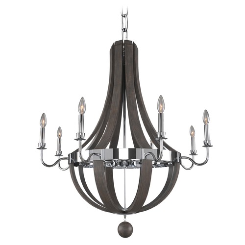 Kalco Lighting Sharlow Chrome Chandelier by Kalco Lighting 300484CH