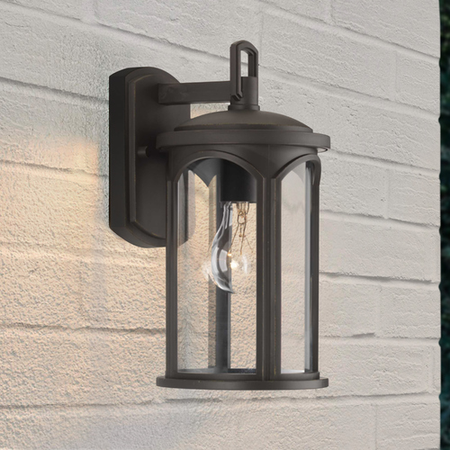 Gables Antique Bronze Medium Outdoor Wall Light by Progress Lighting