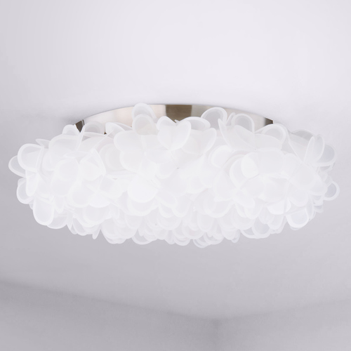 Modern Forms by WAC Lighting Fluffy 33.50-Inch LED Flush Mount in Brushed Nickel by Modern Forms FM-59933-BN