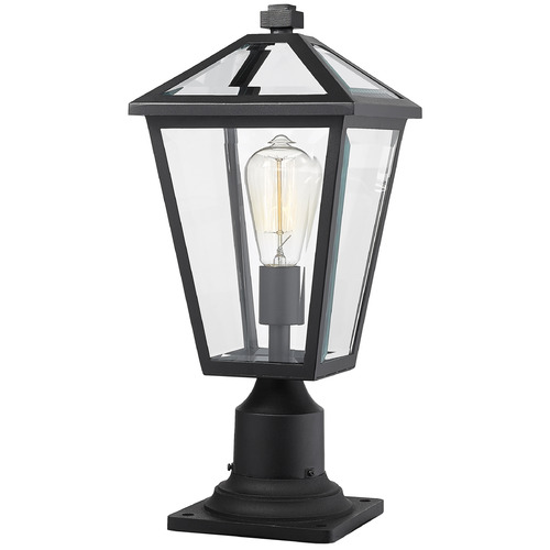 Talbot Black Post Light by Z-Lite
