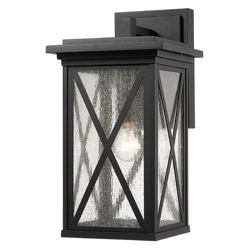 Z-Lite Brookside Black Outdoor Wall Light by Z-Lite 583B-BK