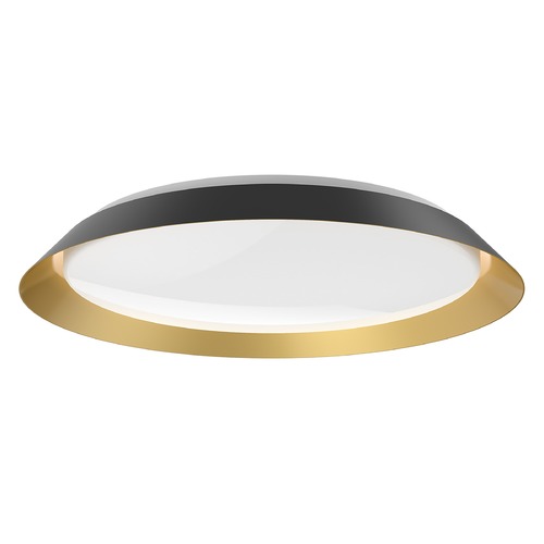 Kuzco Lighting Jasper 23-Inch LED Flush Mount in Black with Gold Interior by Kuzco Lighting FM43423-BK/GD