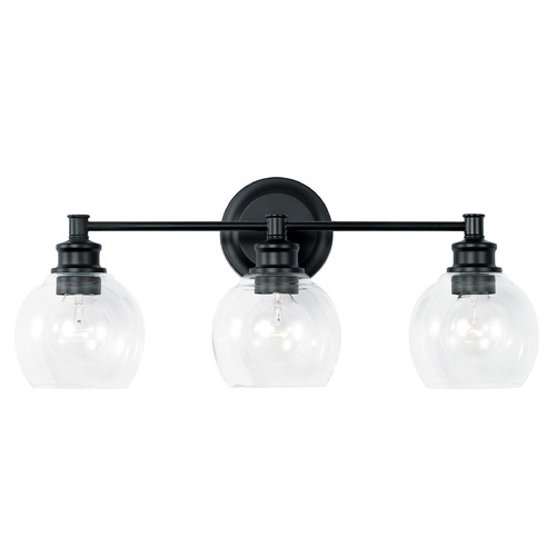 Mid Century 23.50-Inch Bath Light in Matte Black by Capital Lighting