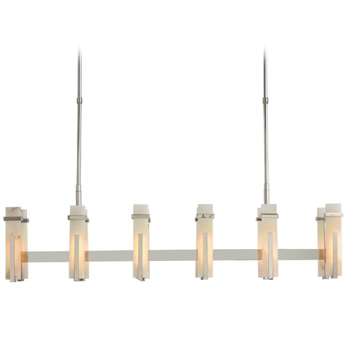 Ian K. Fowler Malik Linear Chandelier in Nickel by Visual Comfort Signature