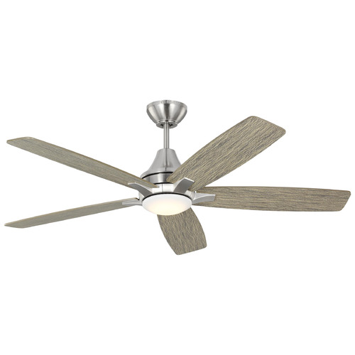 Generation Lighting Fan Collection Lowden 52 LED Matte White LED Ceiling Fan by Generation Lighting Fan Collection 5LWDR52BSLGD
