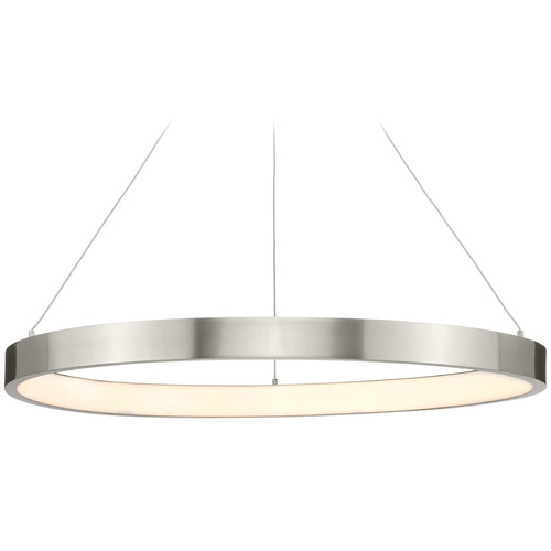 Progress Lighting Inverse 30-Inch Brushed Nickel LED Pendant