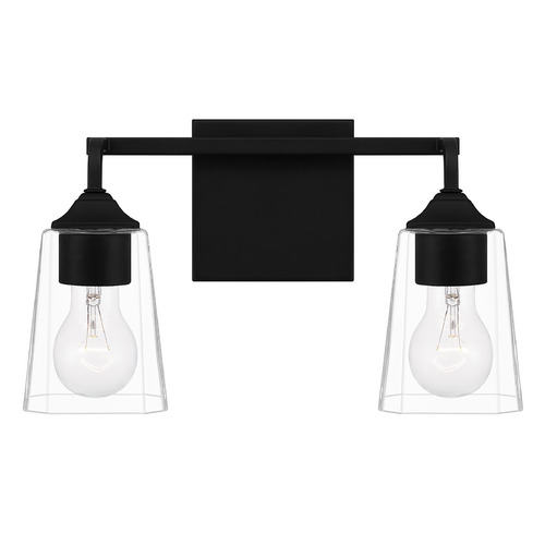 Quoizel Lighting Thoresby Bathroom Light in Matte Black by Quoizel Lighting THO8614MBK