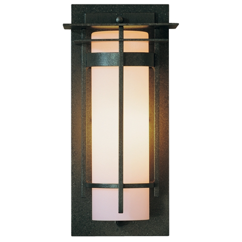 Outdoor Wall Light in Iron Finish - 12-1/2 Inches Tall