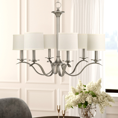 Progress Lighting Inspire Brushed Nickel Chandelier by Progress Lighting P4739-09