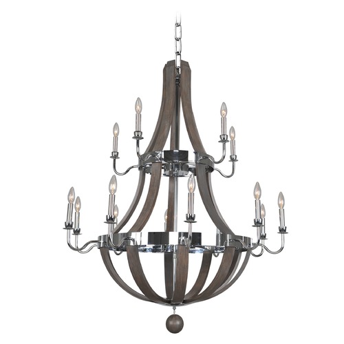Sharlow Chrome Chandelier by Kalco Lighting