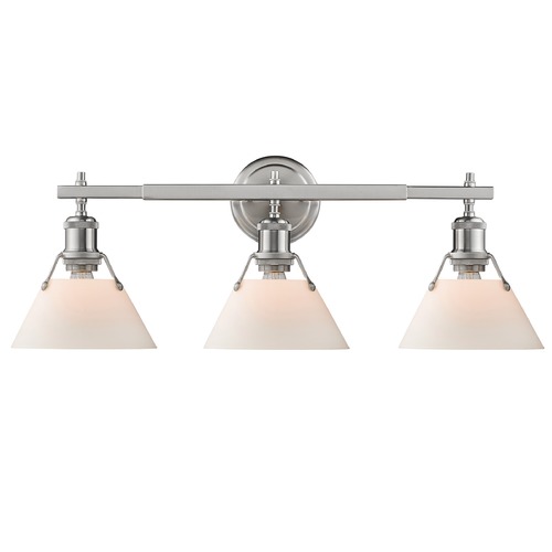 Golden Lighting Orwell 27.25-Inch Bath Light in Pewter by Golden Lighting 3306-BA3 PW-OP