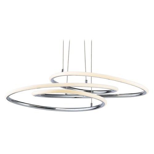 ET2 Lighting Coaster 20.25-Inch LED Pendant in Polished Chrome by ET2 Lighting E24132-PC