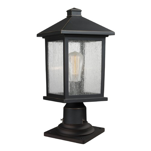 Portland Oil Rubbed Bronze Post Light by Z-Lite