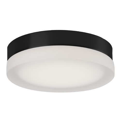 Modern Black LED Flush Mount with Frosted Shade 3000K 1039LM by Kuzco Lighting