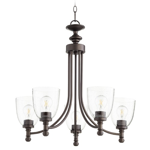 Rossington Oiled Bronze Chandelier by Quorum Lighting
