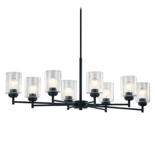 Winslow 44.25-Inch Black Linear Chandelier by Kichler Lighting
